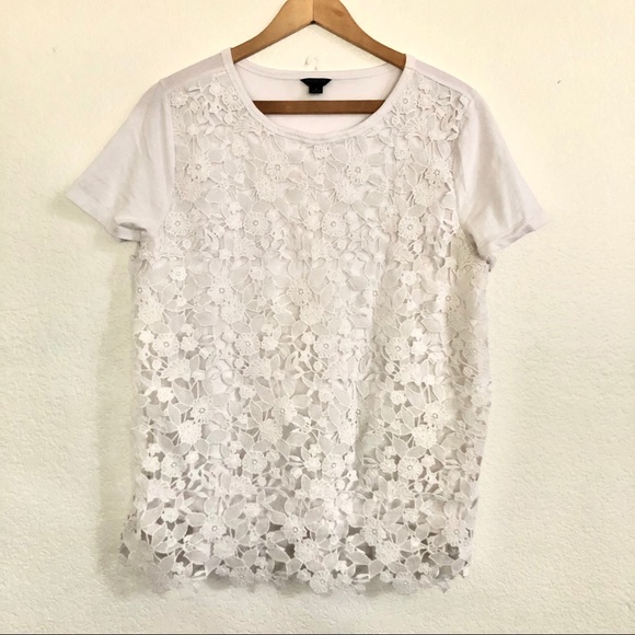 Loft lace front tee - Picture 1 of 3